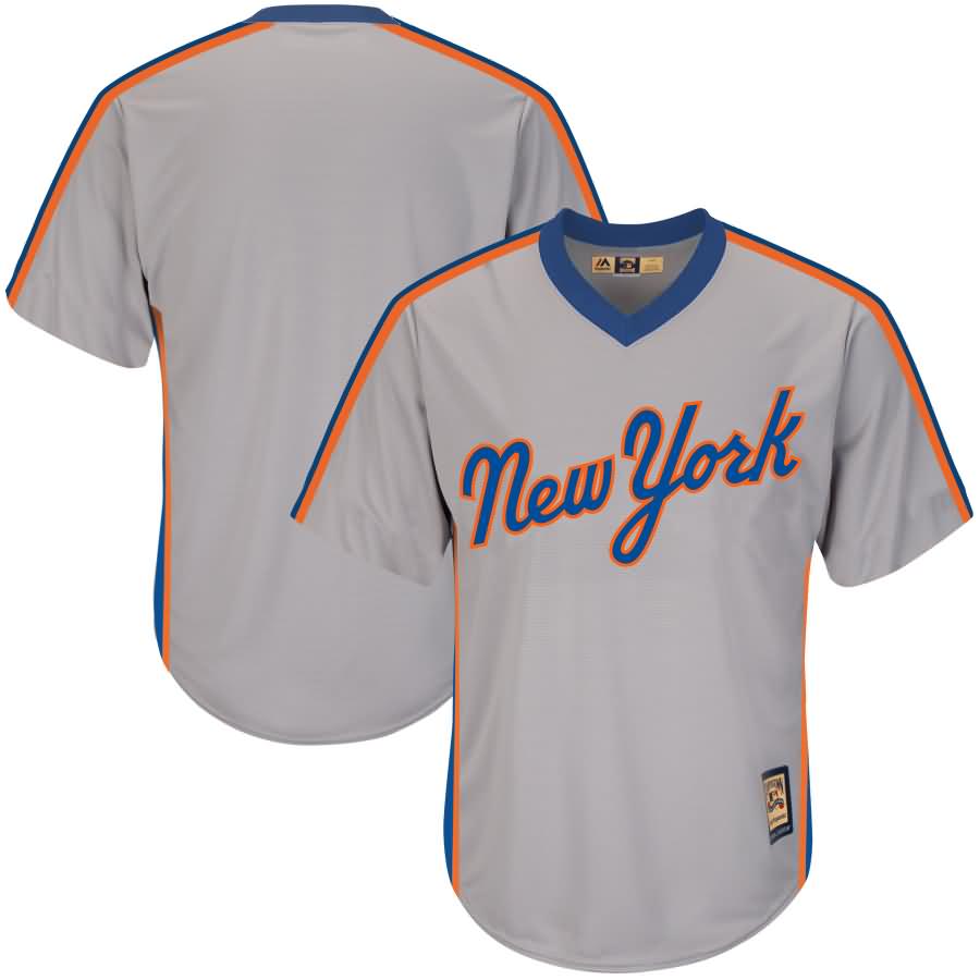 New York Mets Majestic Road Cooperstown Cool Base Replica Team Jersey - Gray