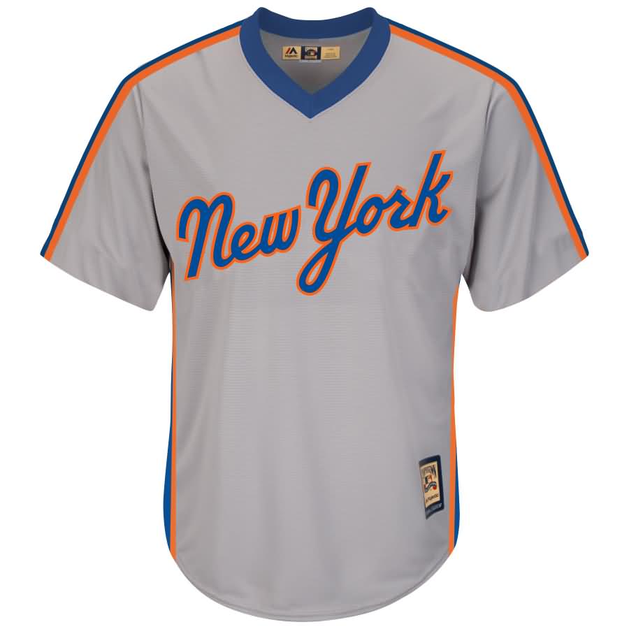 New York Mets Majestic Road Cooperstown Cool Base Replica Team Jersey - Gray