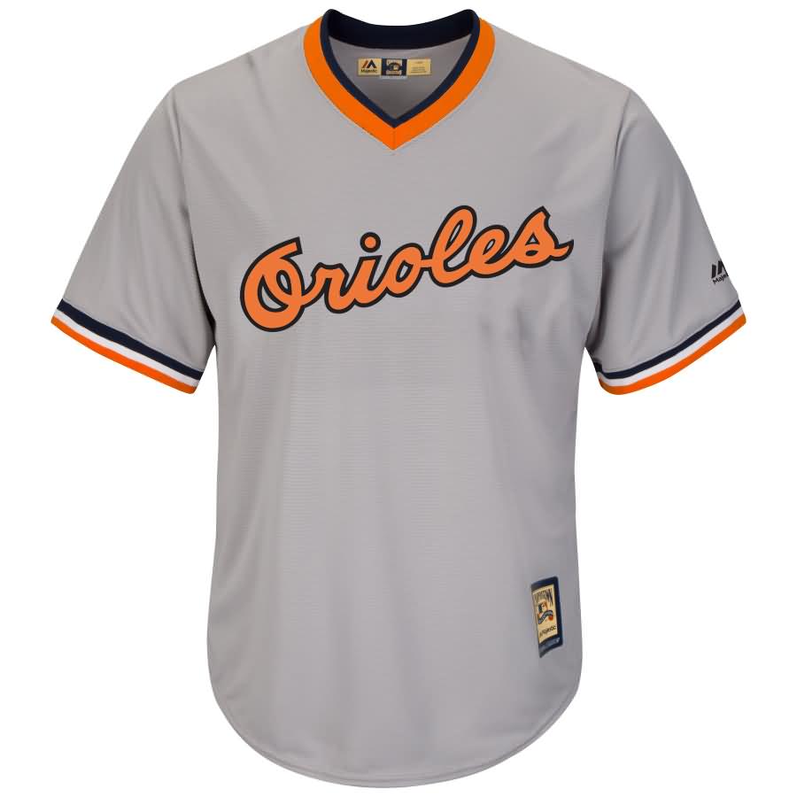 Baltimore Orioles Majestic Road Cooperstown Cool Base Replica Team Jersey - Gray