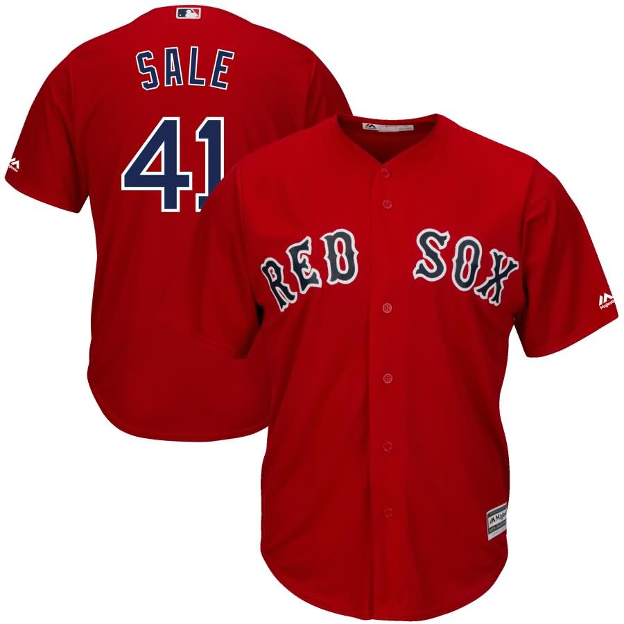 Chris Sale Boston Red Sox Majestic Alternate Cool Base Jersey - Red