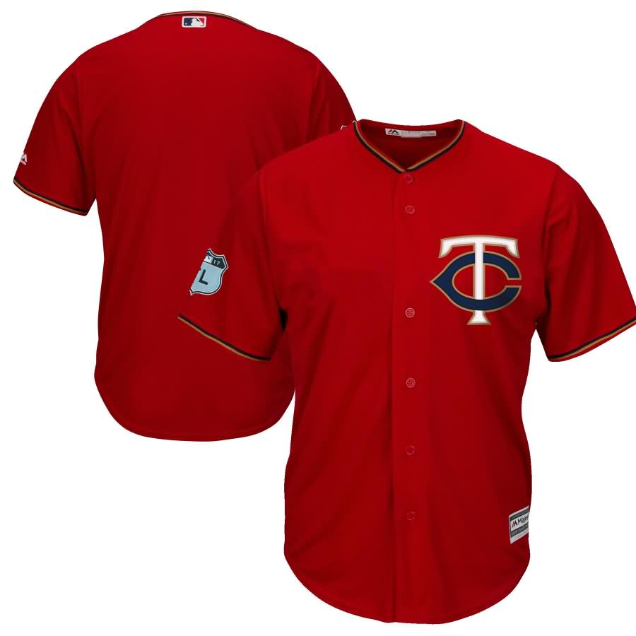 Minnesota Twins Majestic 2017 Spring Training Cool Base Team Jersey - Scarlet