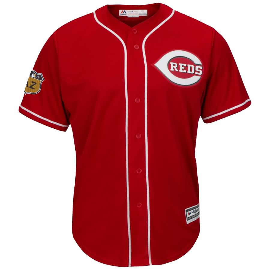 Cincinnati Reds Majestic 2017 Spring Training Cool Base Team Jersey - Scarlet