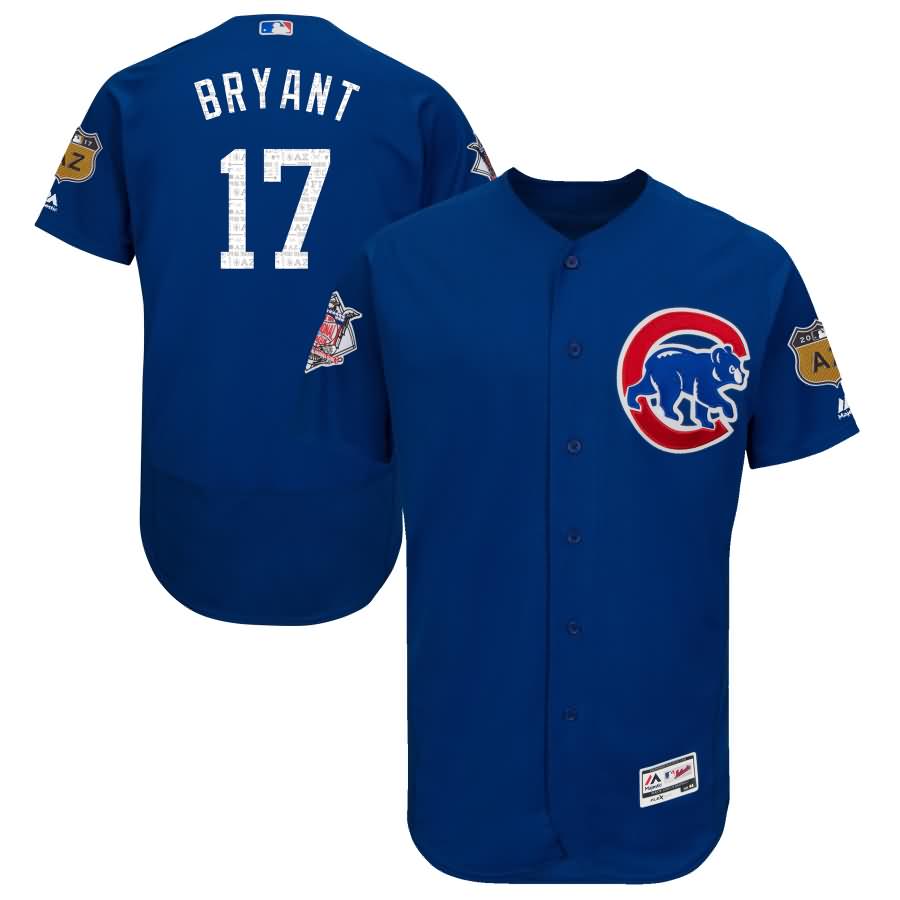 Kris Bryant Chicago Cubs Majestic 2017 Spring Training Authentic Flex Base Player Jersey - Royal