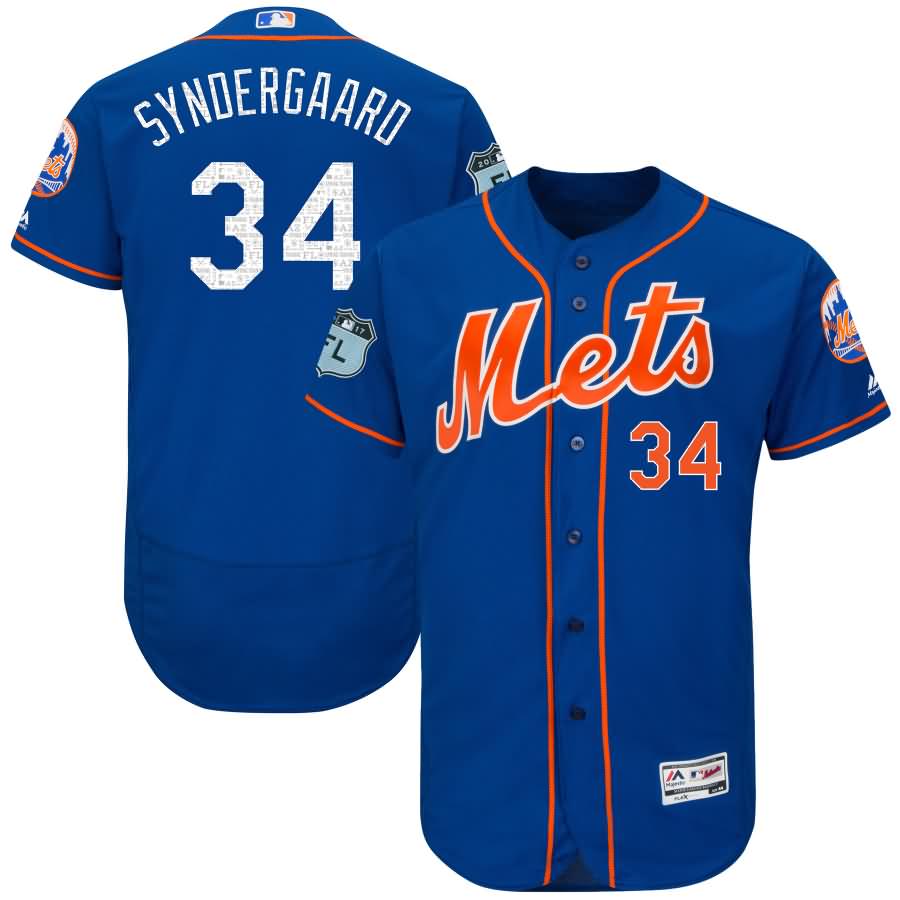 Noah Syndergaard New York Mets Majestic 2017 Spring Training Authentic Flex Base Player Jersey - Royal