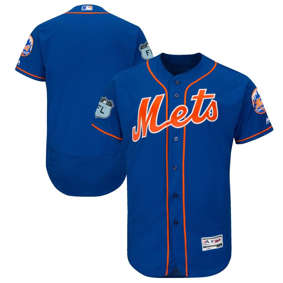 New York Mets Majestic 2017 Spring Training Authentic Flex Base Team Jersey - Royal