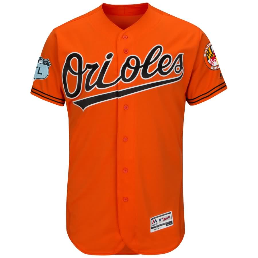 Baltimore Orioles Majestic 2017 Spring Training Authentic Flex Base Team Jersey - Orange