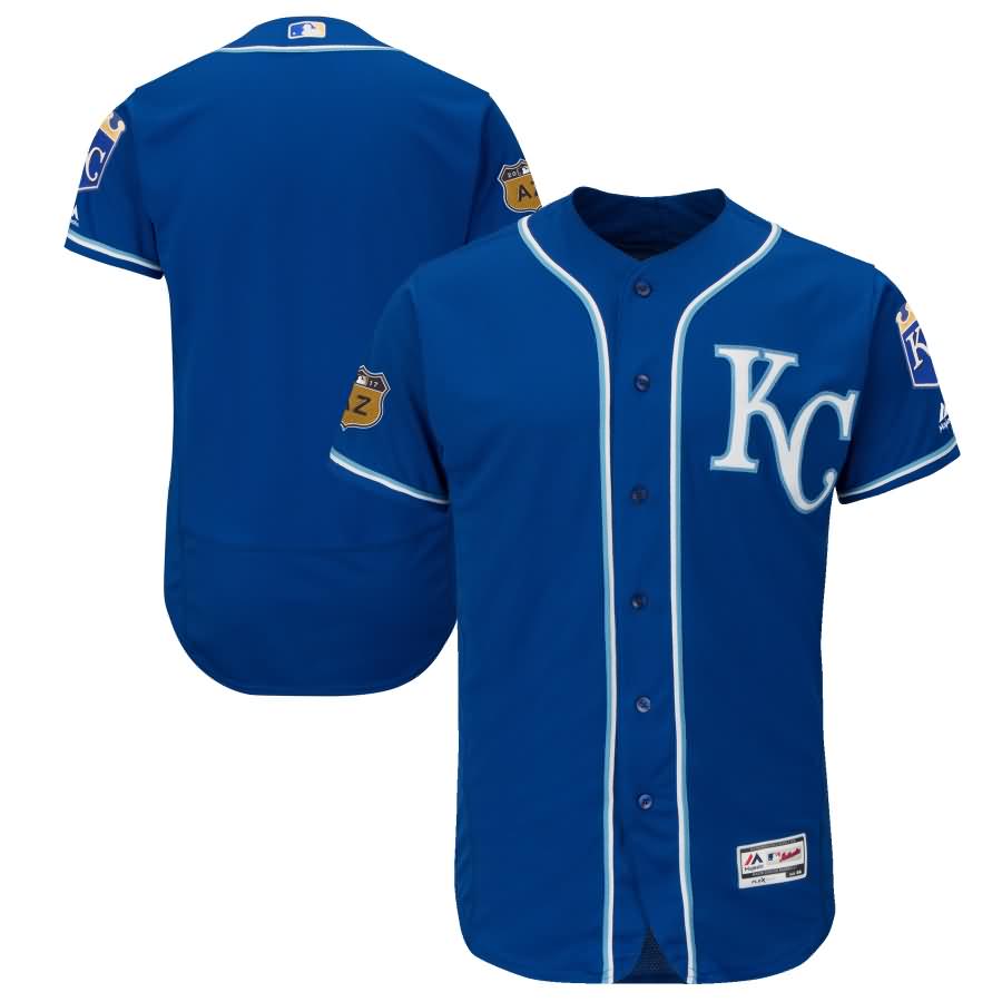 Kansas City Royals Majestic 2017 Spring Training Authentic Flex Base Team Jersey - Royal