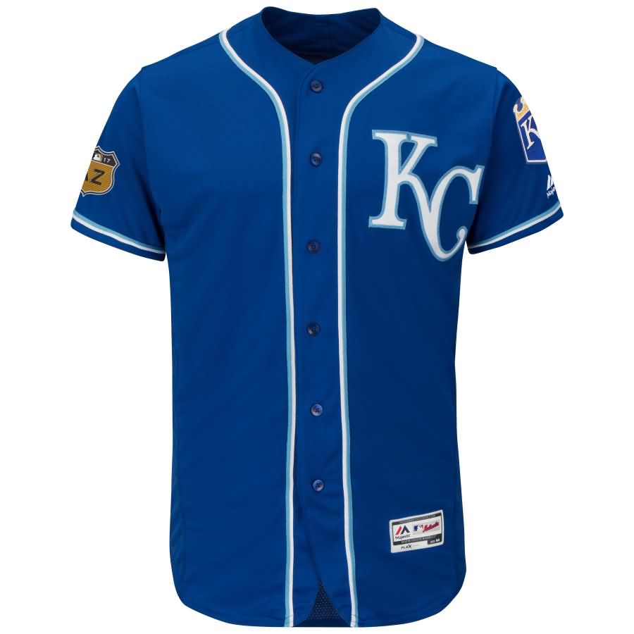 Kansas City Royals Majestic 2017 Spring Training Authentic Flex Base Team Jersey - Royal