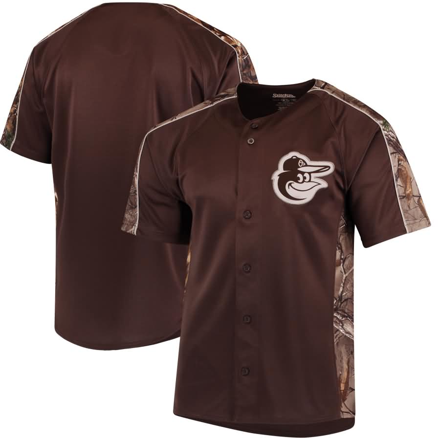 Baltimore Orioles Stitches Replica Jersey - Realtree Camo