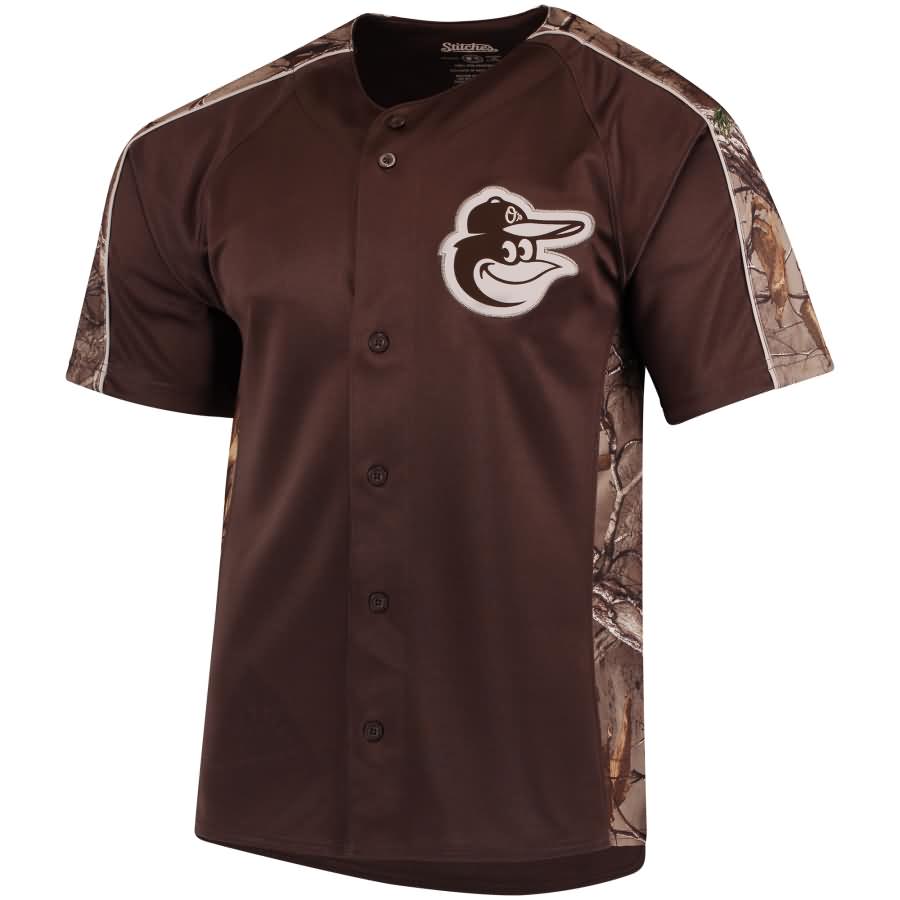 Baltimore Orioles Stitches Replica Jersey - Realtree Camo