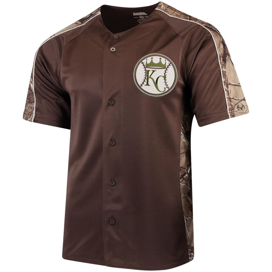 Kansas City Royals Stitches Replica Jersey - Realtree Camo