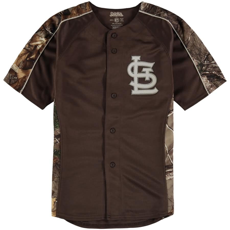 St. Louis Cardinals Stitches Youth Replica Jersey - Realtree Camo