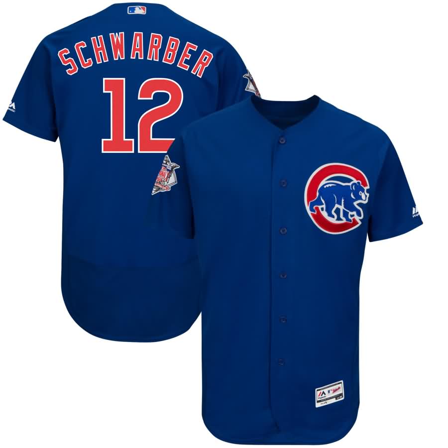 Kyle Schwarber Chicago Cubs Majestic Alternate Authentic Collection Flex Base Player Jersey - Royal