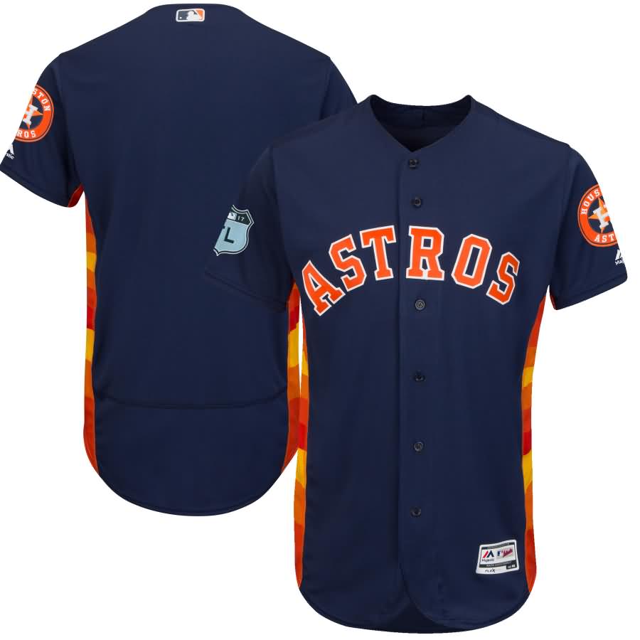 Houston Astros Majestic 2017 Spring Training Authentic Flex Base Team Jersey - Navy