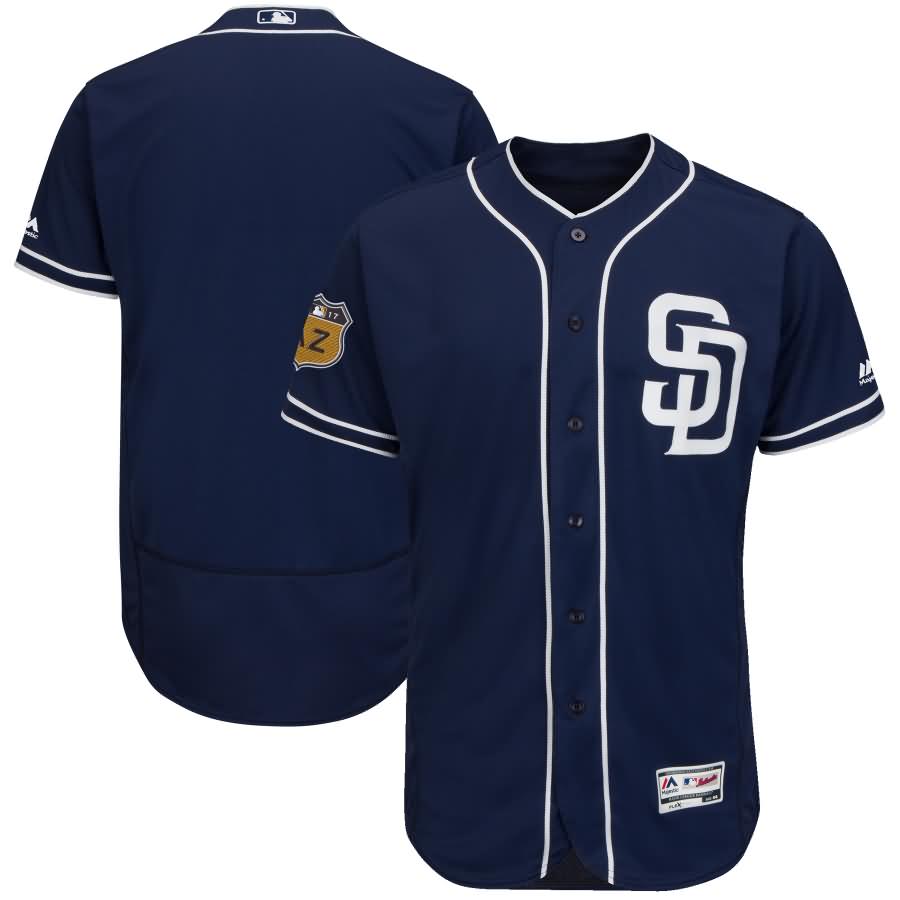 San Diego Padres Majestic 2017 Spring Training Authentic Flex Base Team Jersey - Navy