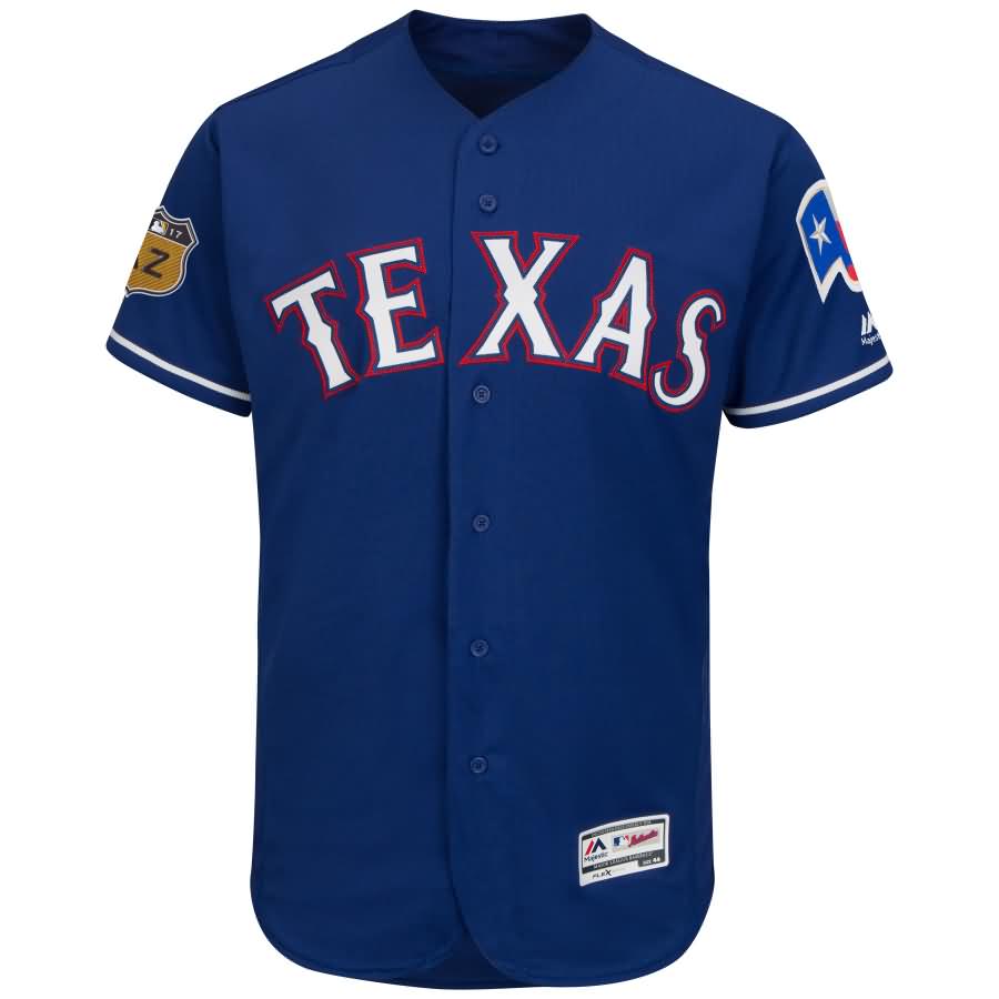 Texas Rangers Majestic 2017 Spring Training Authentic Flex Base Team Jersey - Royal