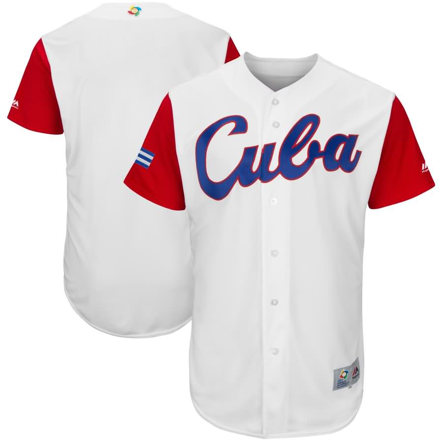 Cuba Baseball Majestic 2017 World Baseball Classic Authentic Team Jersey - White