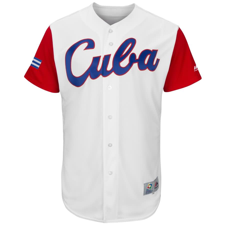 Cuba Baseball Majestic 2017 World Baseball Classic Authentic Team Jersey - White