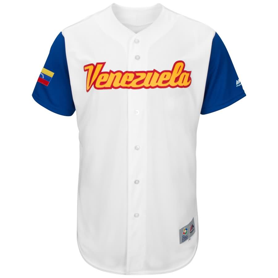 Venezuela Baseball Majestic 2017 World Baseball Classic Authentic Team Jersey - White