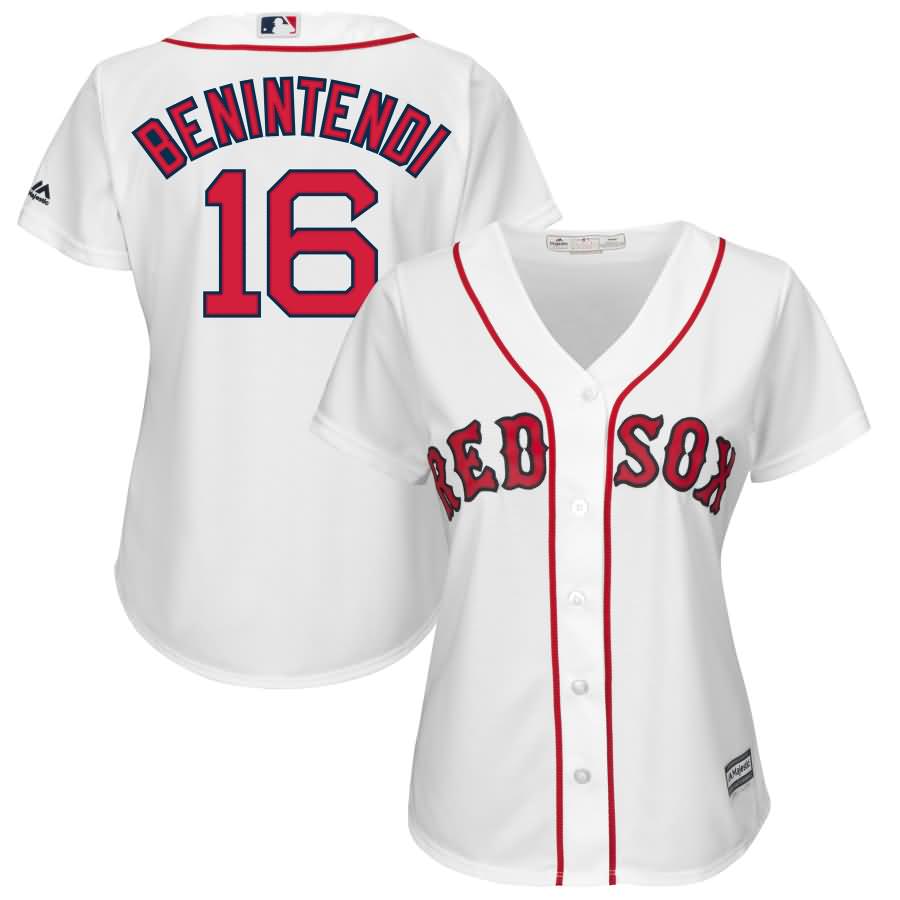 Andrew Benintendi Boston Red Sox Majestic Women's Cool Base Player Jersey - White