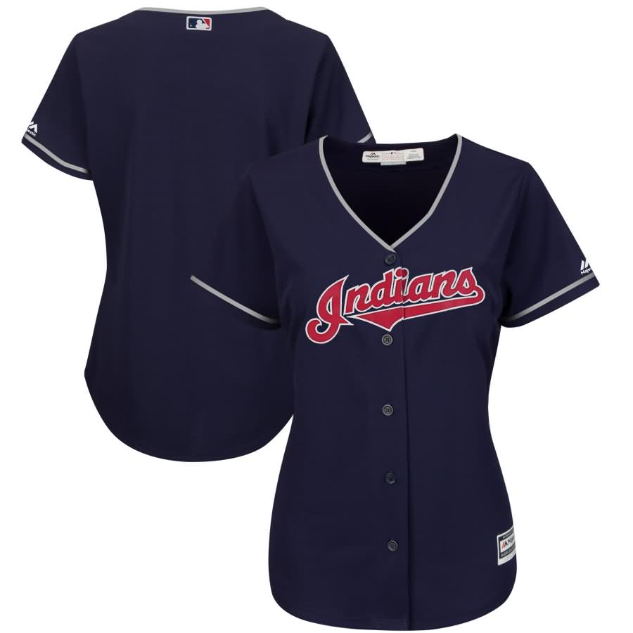 Cleveland Indians Majestic Women's Alternate Cool Base Replica Team Jersey - Navy