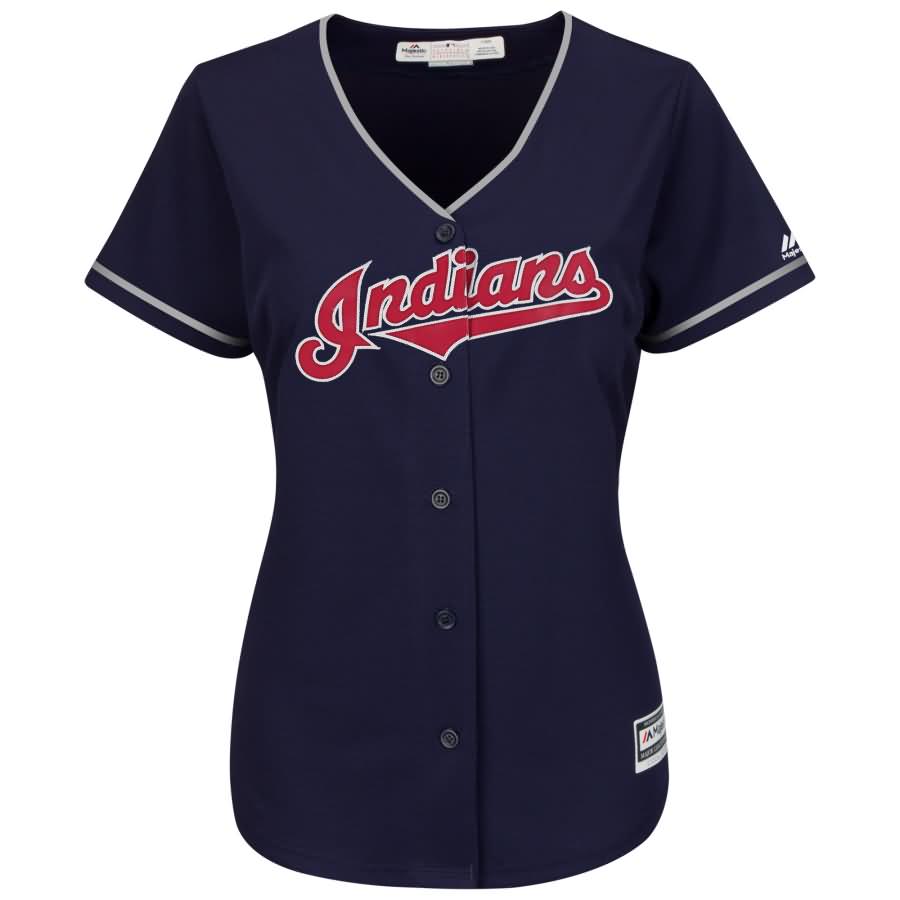 Cleveland Indians Majestic Women's Alternate Cool Base Replica Team Jersey - Navy