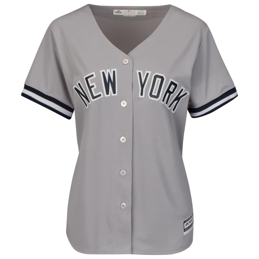 New York Yankees Majestic Women's Road Cool Base Replica Team Jersey - Gray