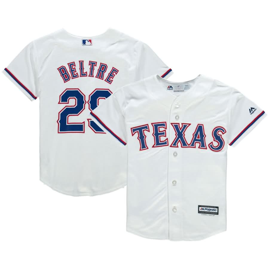 Adrian Beltre Texas Rangers Majestic Youth Home Official Cool Base Player Jersey - White