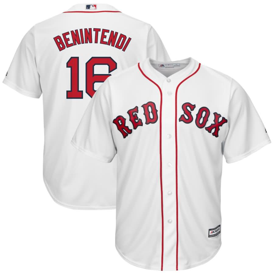 Andrew Benintendi Boston Red Sox Majestic Youth Home Official Cool Base Replica Player Jersey - White