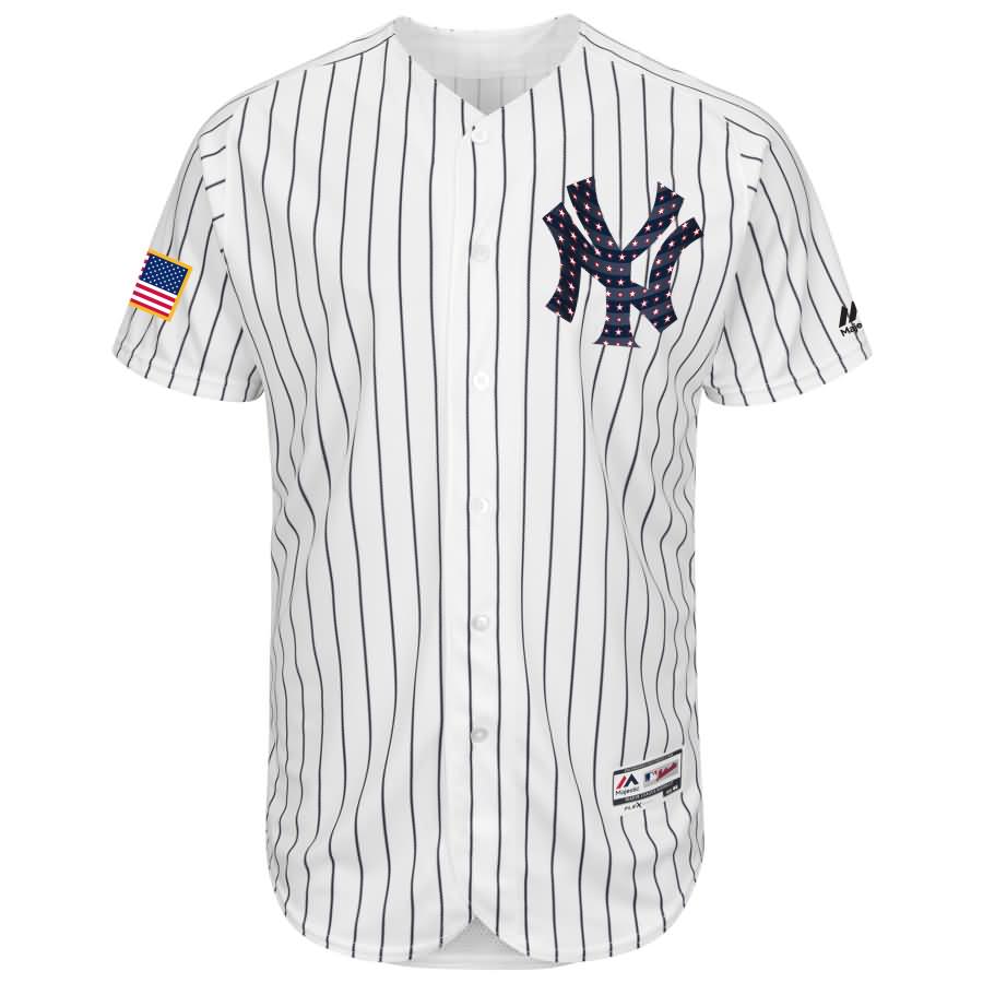 New York Yankees Majestic 2018 Stars & Stripes Flex Base Team Jersey - White