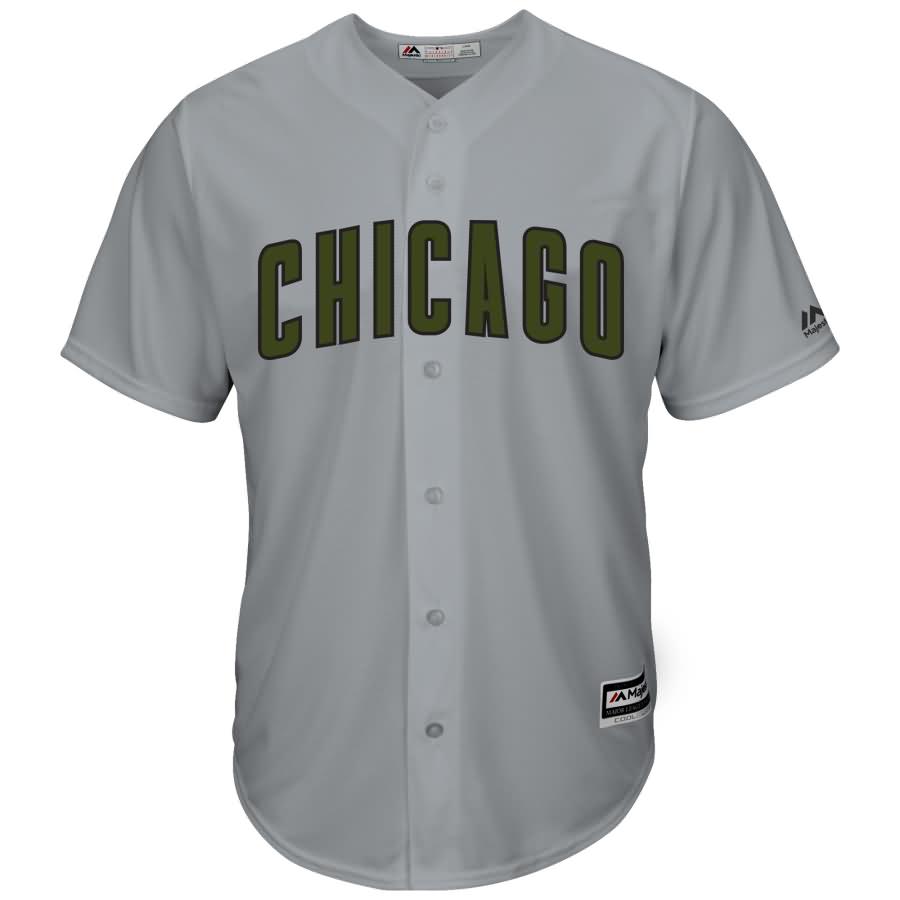 Chicago Cubs Majestic 2018 Memorial Day Cool Base Team Jersey - Gray