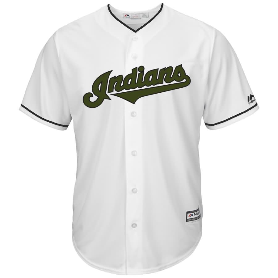 Cleveland Indians Majestic 2018 Memorial Day Cool Base Team Jersey - White