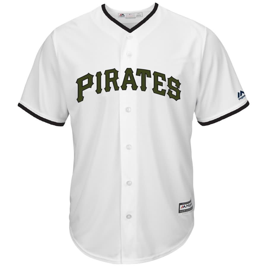 Pittsburgh Pirates Majestic 2017 Memorial Day Cool Base Team Jersey - White