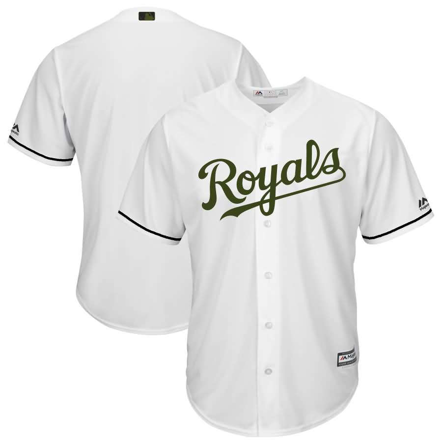 Kansas City Royals Majestic 2017 Memorial Day Cool Base Team Jersey - White