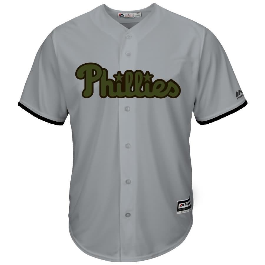 Maikel Franco Philadelphia Phillies Majestic 2017 Memorial Day Cool Base Player Jersey - Gray