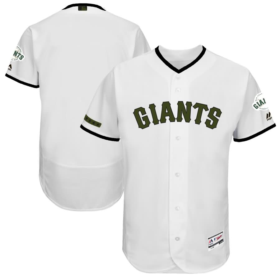 San Francisco Giants Majestic 2017 Memorial Day Authentic Collection Flex Base Team Jersey - White