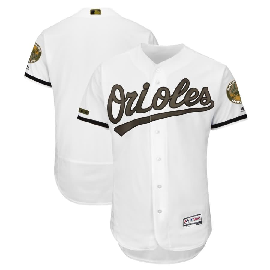 Baltimore Orioles Majestic 2018 Memorial Day Authentic Collection Flex Base Team Jersey - White