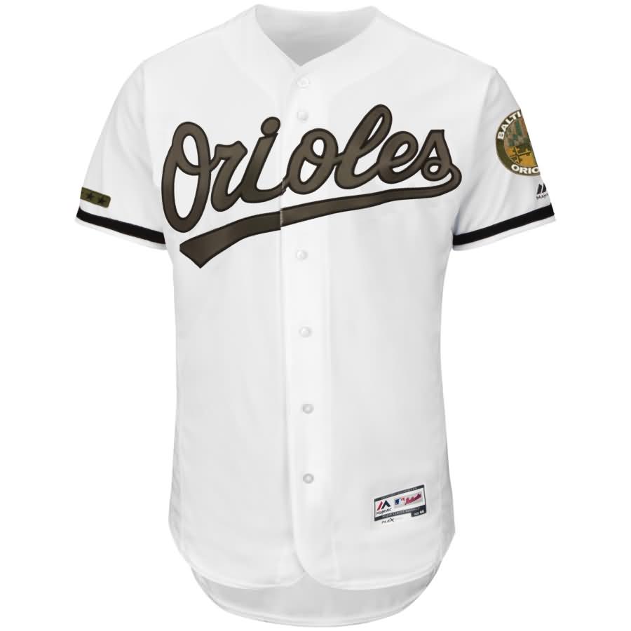 Baltimore Orioles Majestic 2018 Memorial Day Authentic Collection Flex Base Team Jersey - White