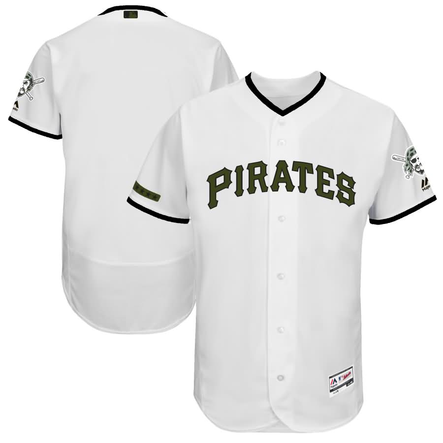 Pittsburgh Pirates Majestic 2017 Memorial Day Authentic Collection Flex Base Team Jersey - White