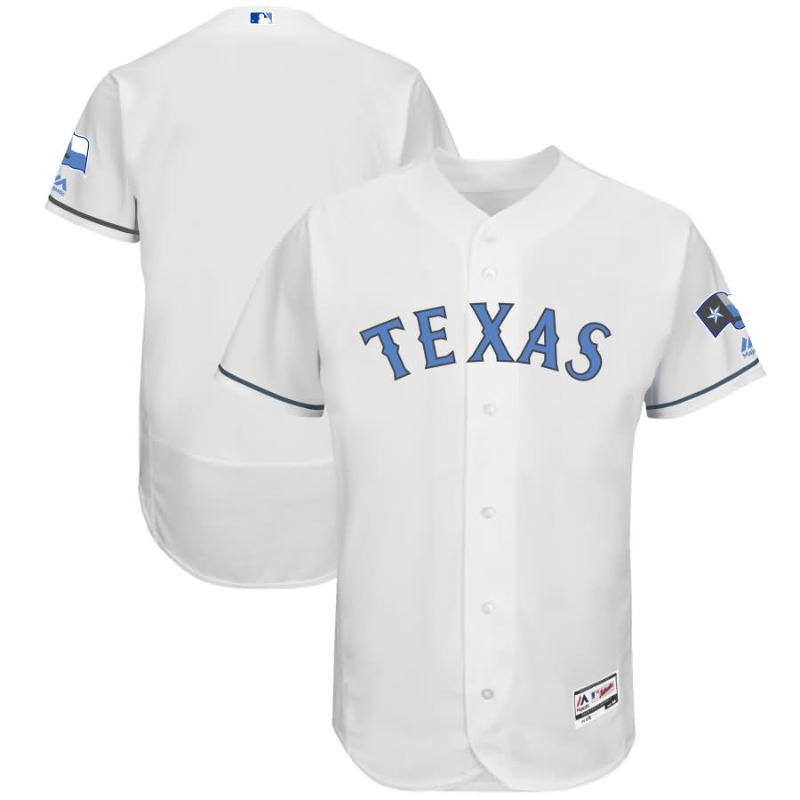 Texas Rangers Majestic Father's Day Flex Base Team Jersey - White