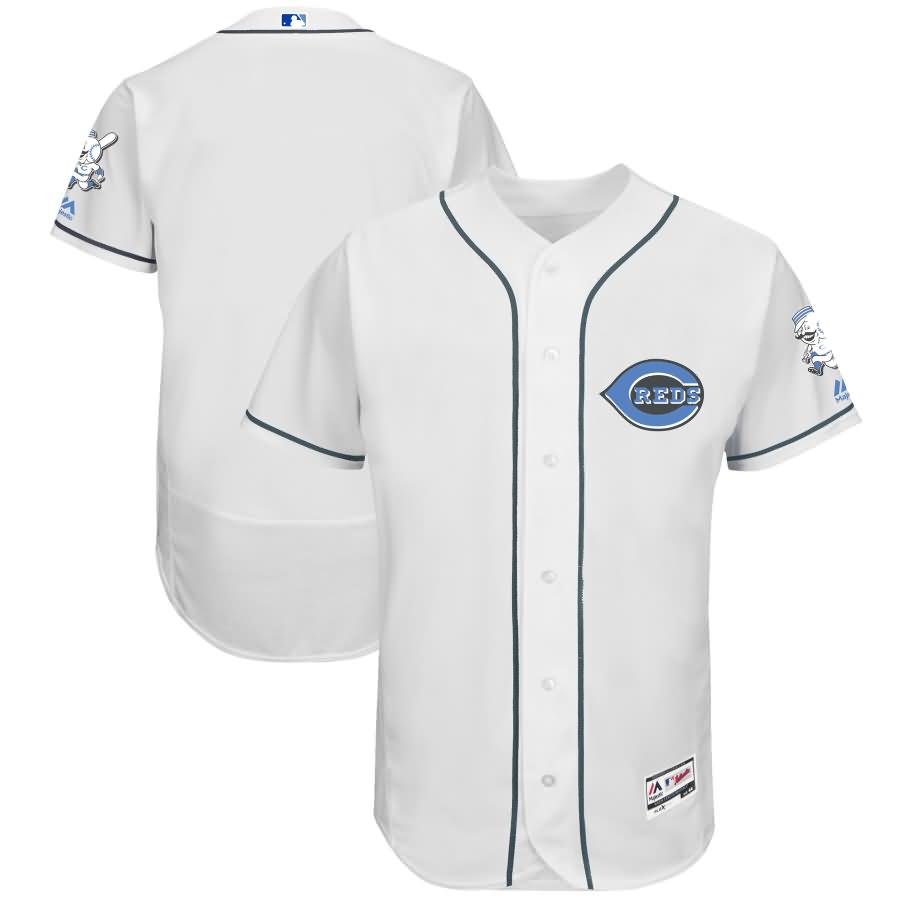 Cincinnati Reds Majestic Father's Day Flex Base Team Jersey - White