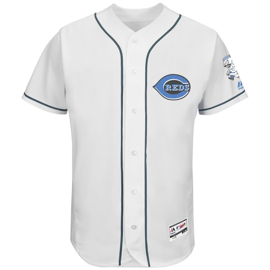 Cincinnati Reds Majestic Father's Day Flex Base Team Jersey - White