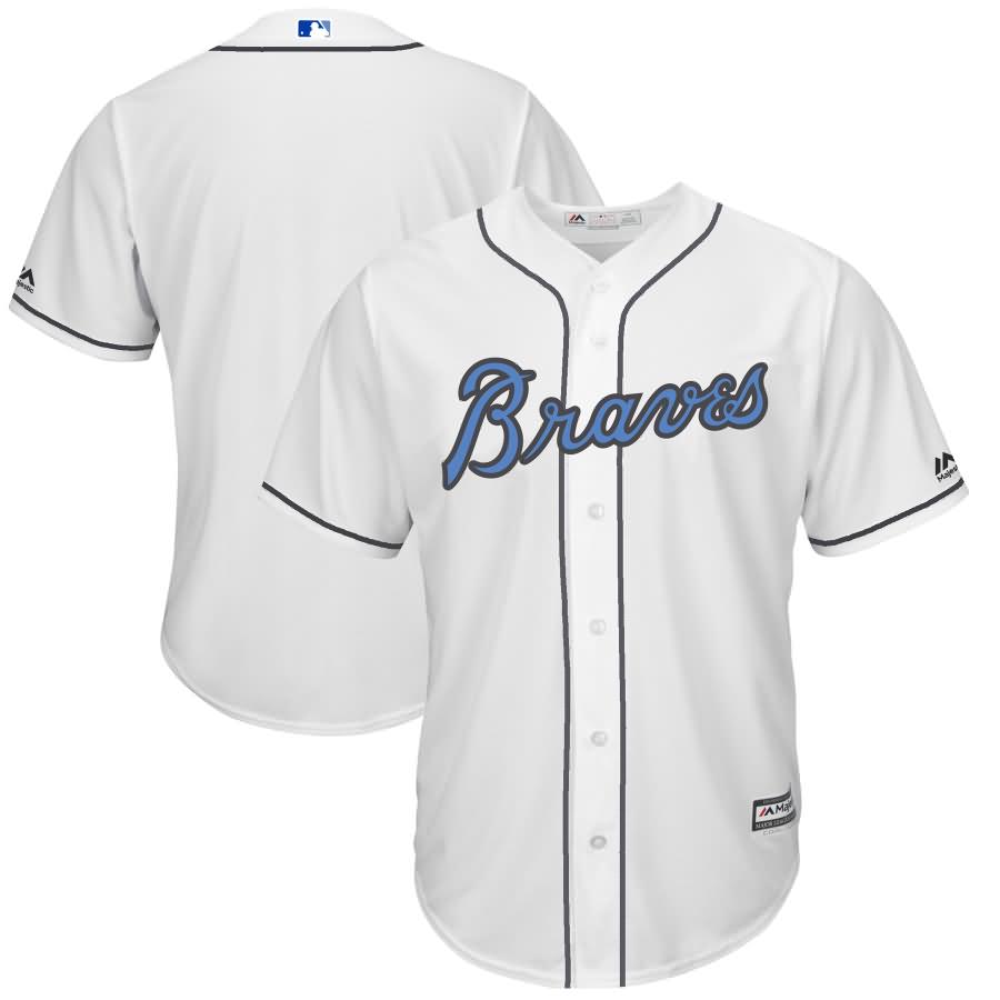 Atlanta Braves Majestic Father's Day Cool Base Replica Team Jersey - White