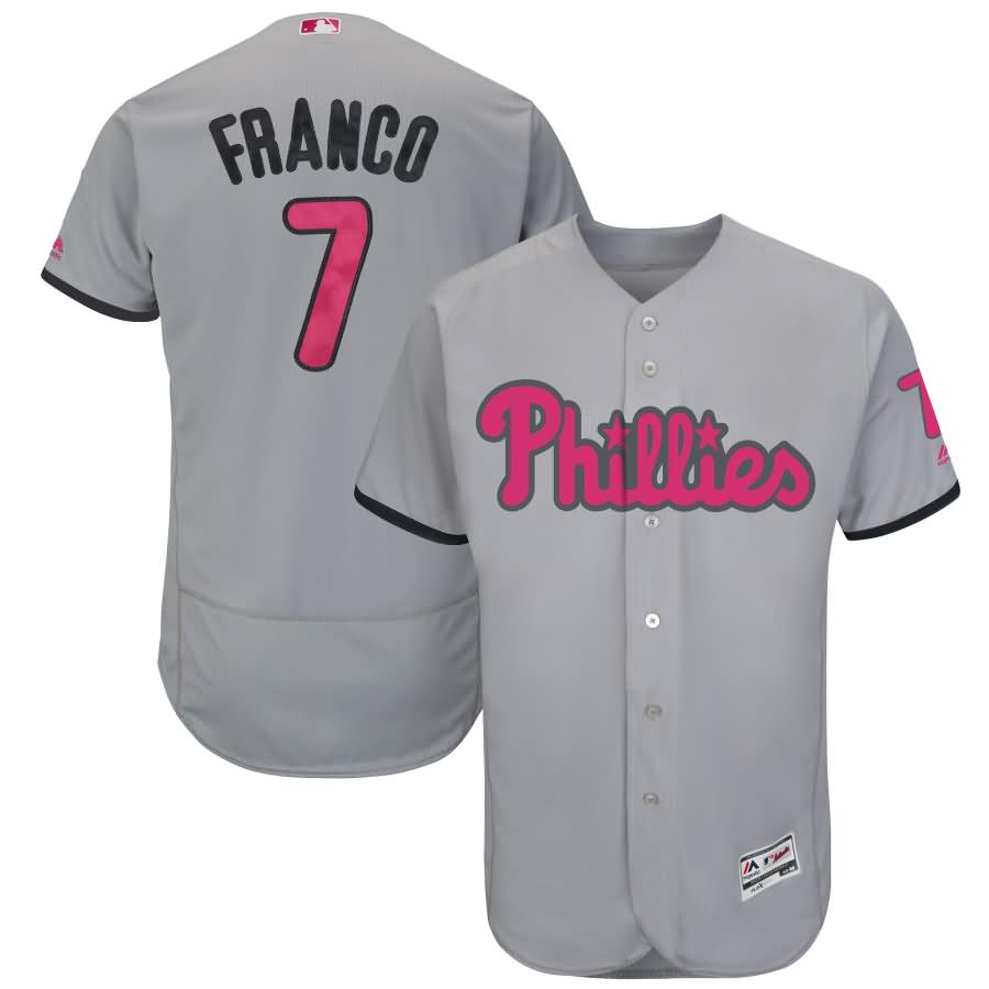 Maikel Franco Philadelphia Phillies Majestic Mother's Day Flex Base Jersey - Gray