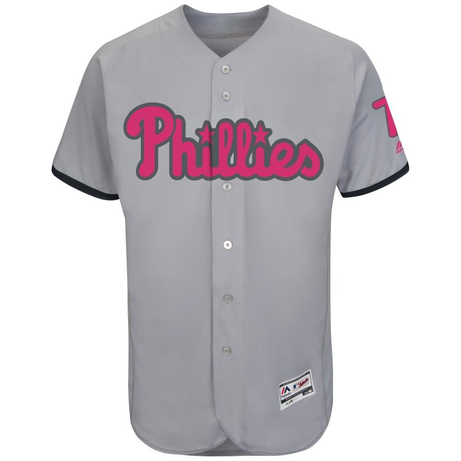 Maikel Franco Philadelphia Phillies Majestic Mother's Day Flex Base Jersey - Gray