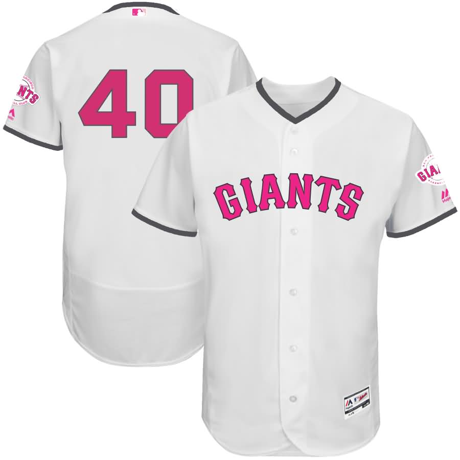 Madison Bumgarner San Francisco Giants Majestic Mother's Day Flex Base Jersey - White