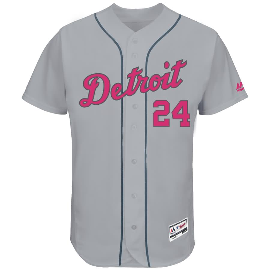 Miguel Cabrera Detroit Tigers Majestic Mother's Day Flex Base Jersey - Gray