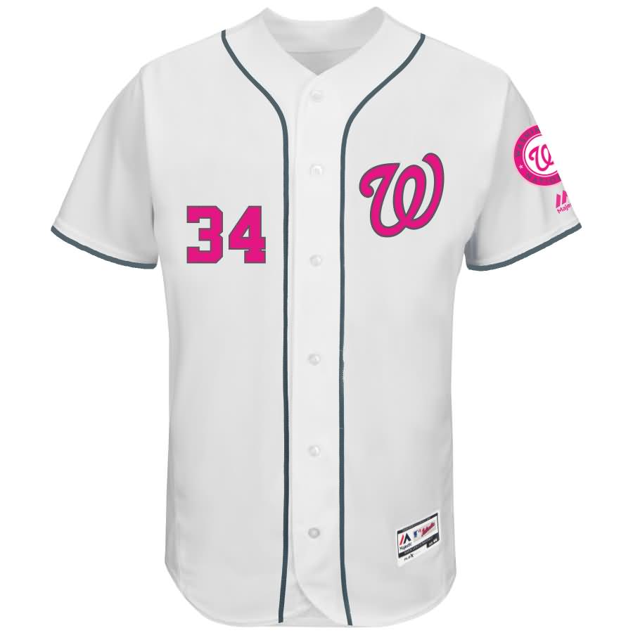 Bryce Harper Washington Nationals Majestic Mother's Day Flex Base Jersey - White