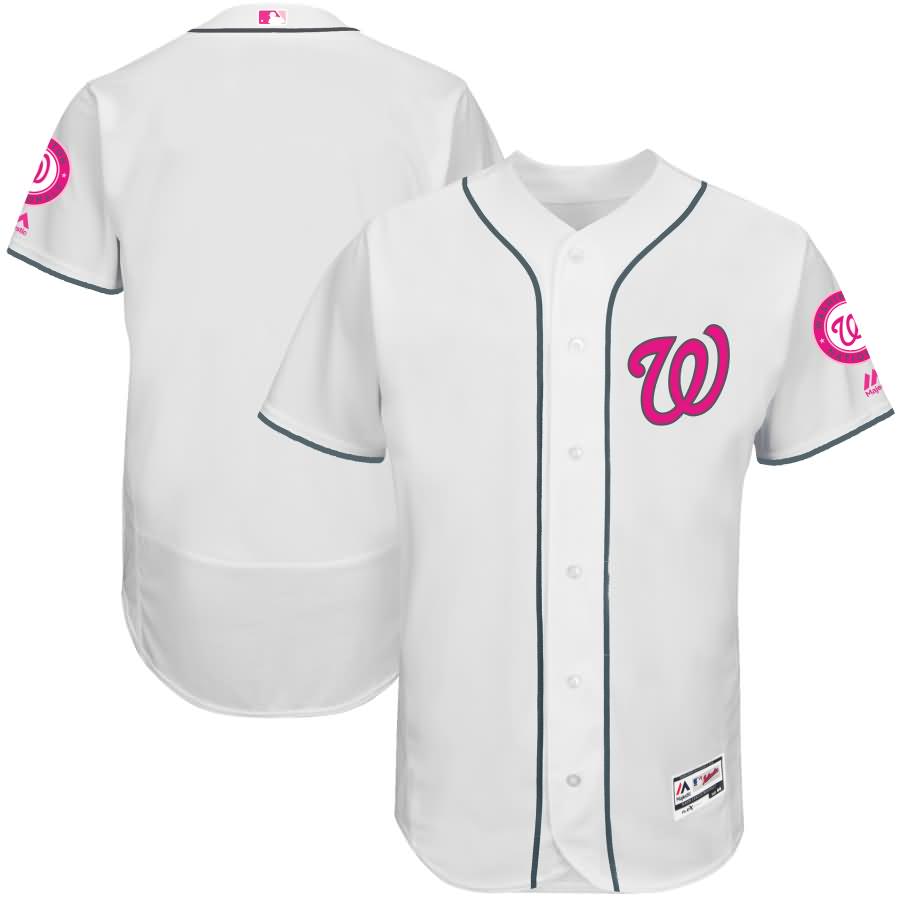 Washington Nationals Majestic Mother's Day Flex Base Team Jersey - White