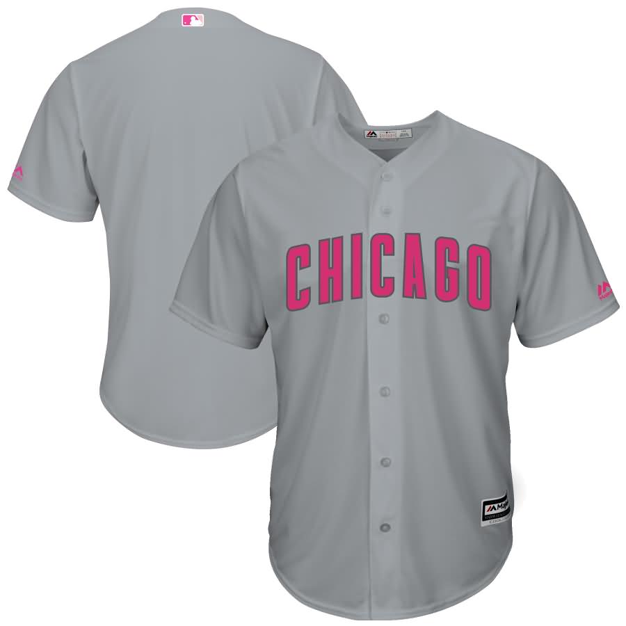 Chicago Cubs Majestic Mother's Day Cool Base Replica Team Jersey - Gray